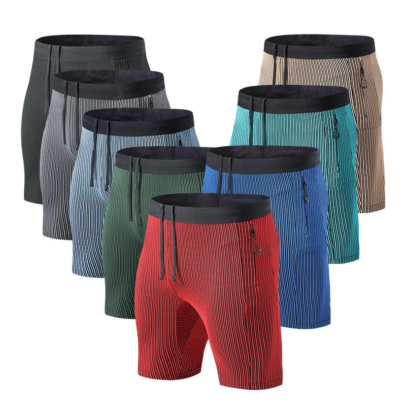 Compression Shorts Men Sporty Shorts Woman Running Sports Shorts with Pockets Fitness Training Sportswear Gym Workout Tights 250313