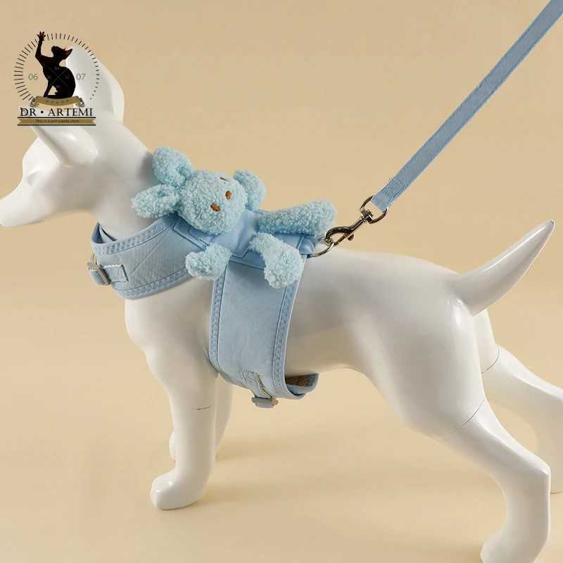 Pet Strap Cute Rabbit Decoration Puppy Teddy Panda Supplies Tank Top Style Dog Strap Set Dog StrapT250318