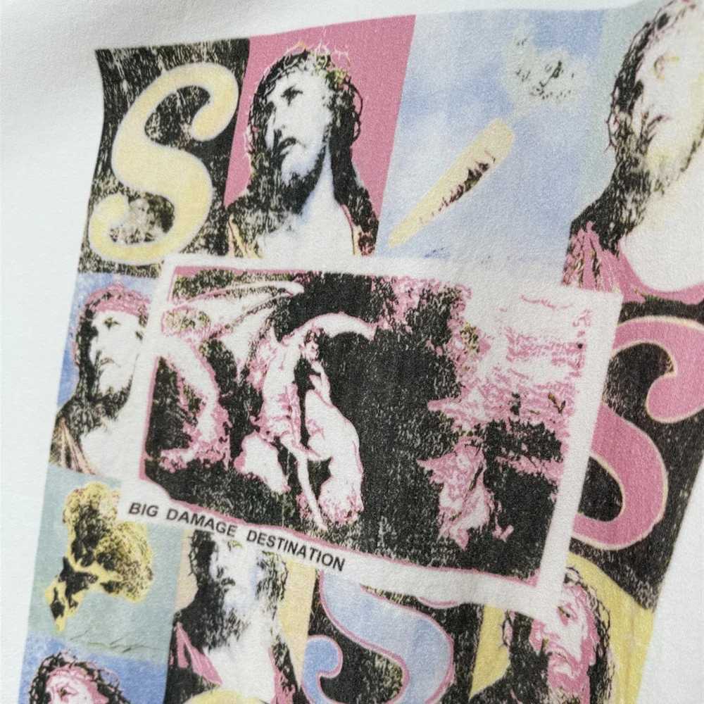 SAINT OF MICHAEL Fashion American Style Streetwear Vintage Printed Tee Casual 100%Cotton Tops Loose Oversize T Shirt For MenXJ250318