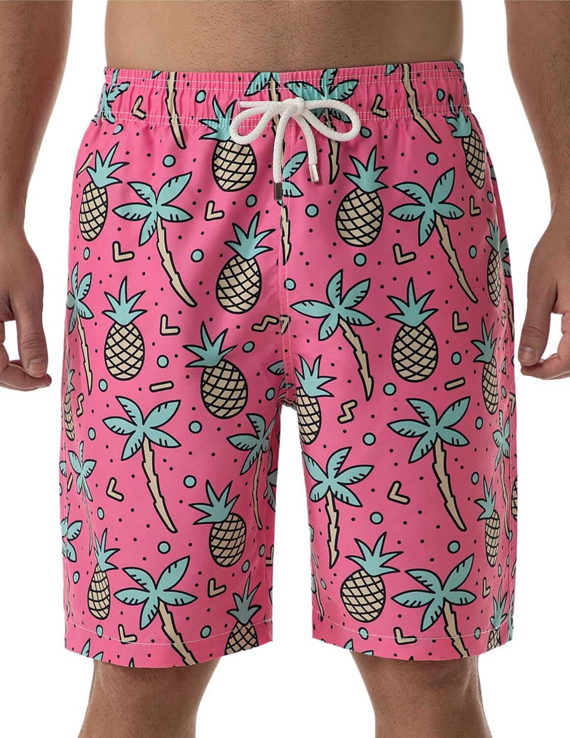 Big and Tall Mens Swim Trunks, Mens Designer Bathing Suit Boardshorts Fashionable printed shorts