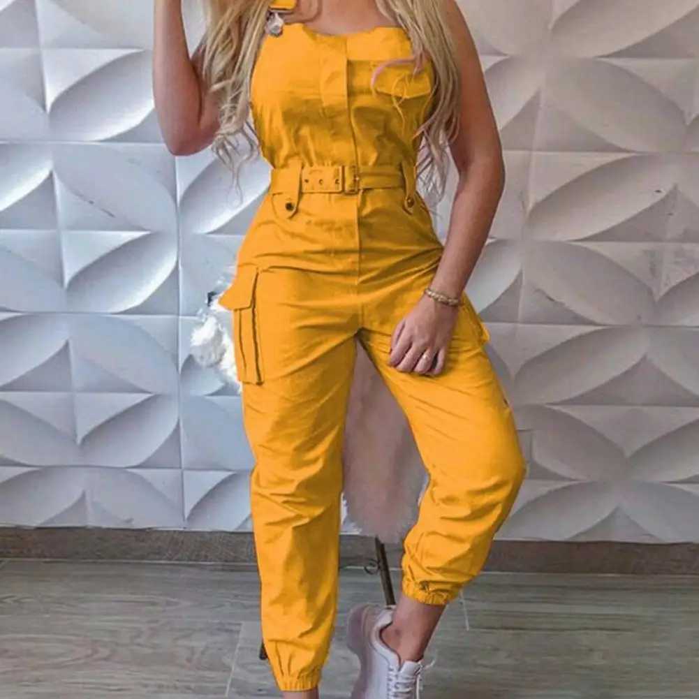 European and American Suspender Women Jumpsuit Fashion Women Loose Strap Jumpsuit Ankle Tied Harem Trousers Casual Playsuits X250318