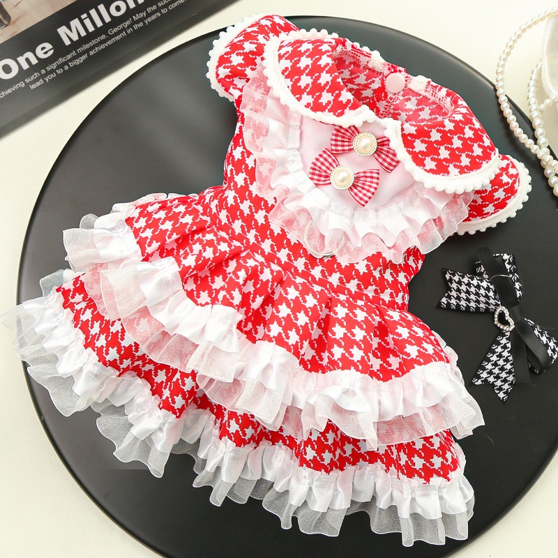 Designed for large dogs 80 pounds:Dog Dresses, for Small Dog Girl Puppy Lace Princess Dress Cat Outfit Pet Butterfly Costume for Kitten