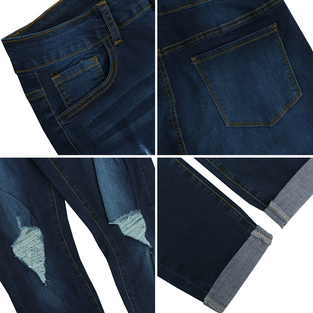 Women's Bottom Waisted Pull On Skinny Straight Fit Flare Denim Bell Jeans