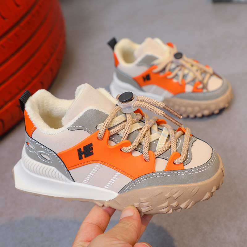 Children Sneakers Kids Girl Sports Shoes Baby Boy Fashion Winter Warm Shoes Toddler Girls Casual Running shoes Student Campus Sneakers Size US5.5C-US4