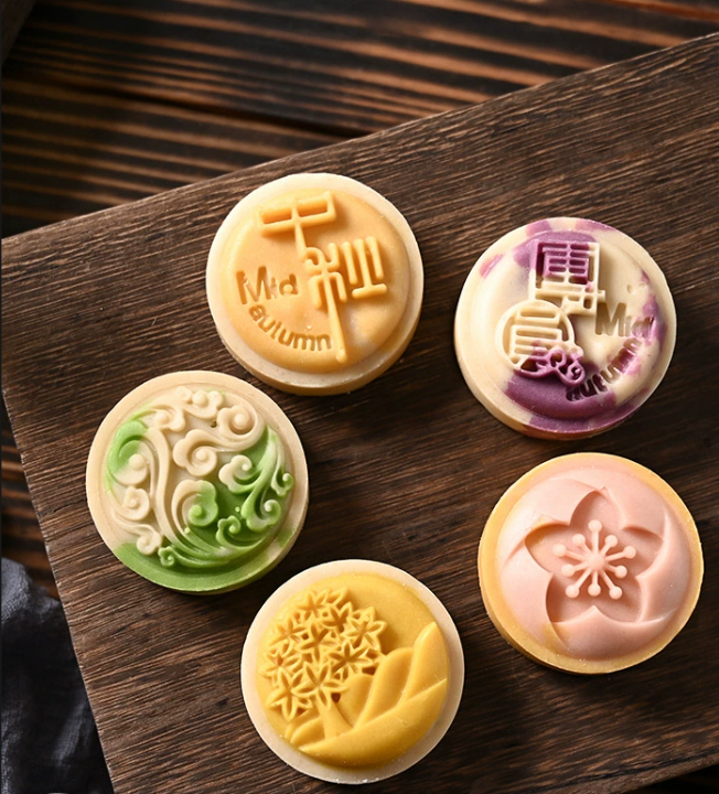 Diy Handmade 50g Mooncake Mold Cookie Tool Festival Middle-autumn Day Bakery Kitchen Asccessories