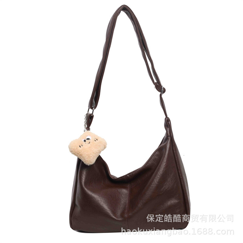 Large Capacity For Women S New High End Feel Maillard Commuting Shoulder Autumn And Winter Popular Crossbody Tote Bag Shoulder Bags