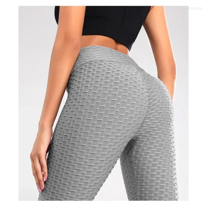 Women's Leggings Quick-drying Fitness Yoga Pants Pineapple Check Bubble For Women High Waist BuLift Tummy Control