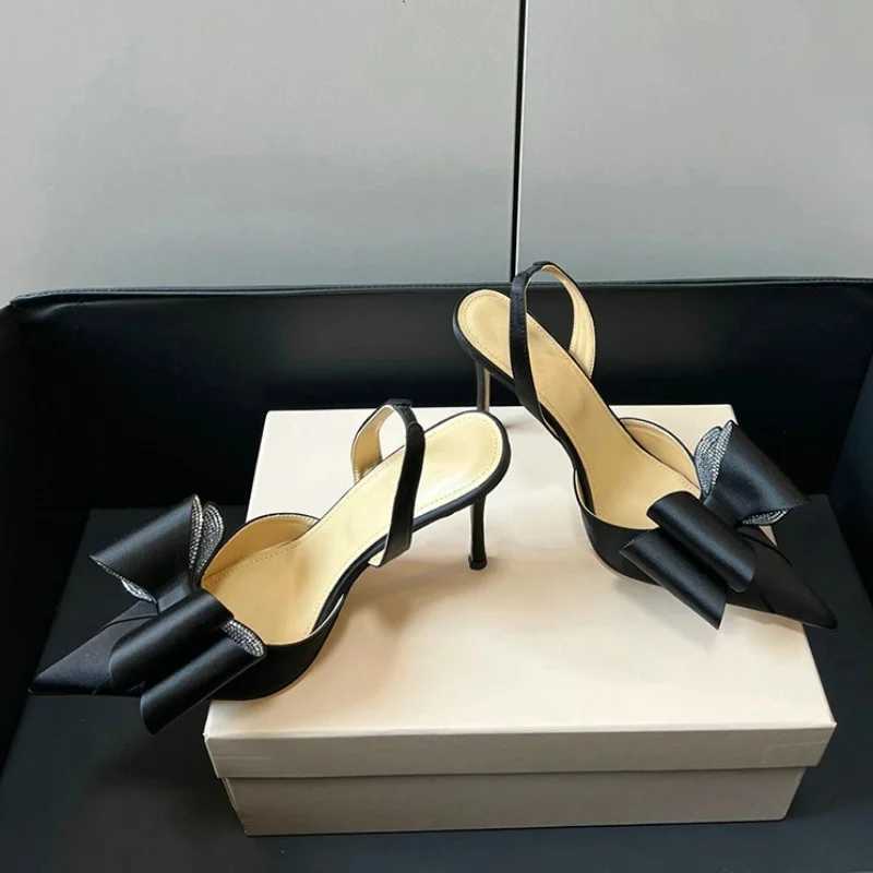 2025 New Hollow WenS Shoes Breathable Mesh Sandals Summer Leather Pointy Stiletto H Y250317
