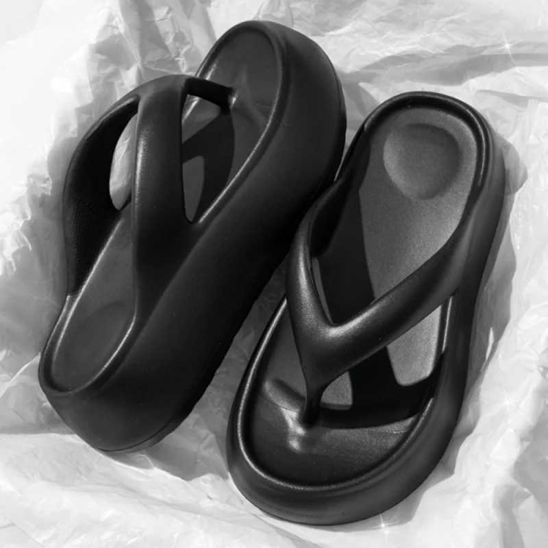 Popar Chunky platform toe clip sandals 2025 Wen New Thick Bott Slip Silppers EVA Anti-t Sandalia De Mujer 5cm Y250318