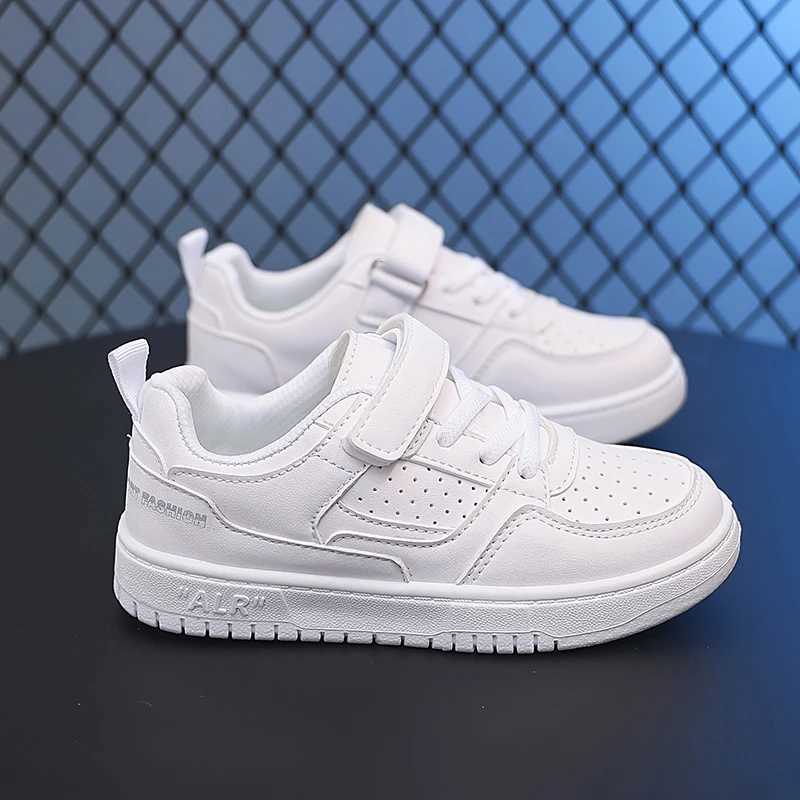 2025 New Leather Kids Running Shoes youngsters teens Casual Fashion Walking Sneakers Breathable Non-slip Girl Tennis Footwear W250318