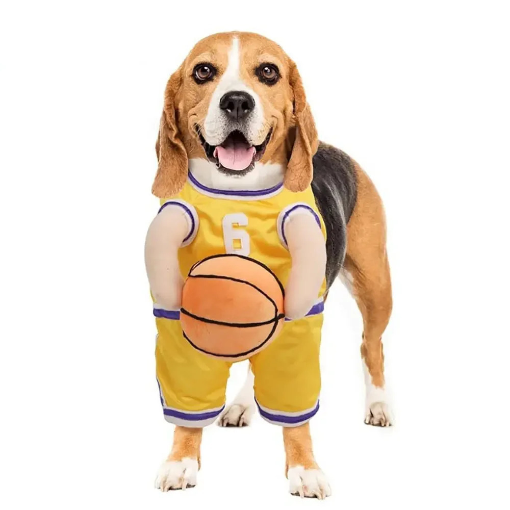 High quality pet decoration clothing handball dog basketball sports shirt creative pure cotton ball 250318