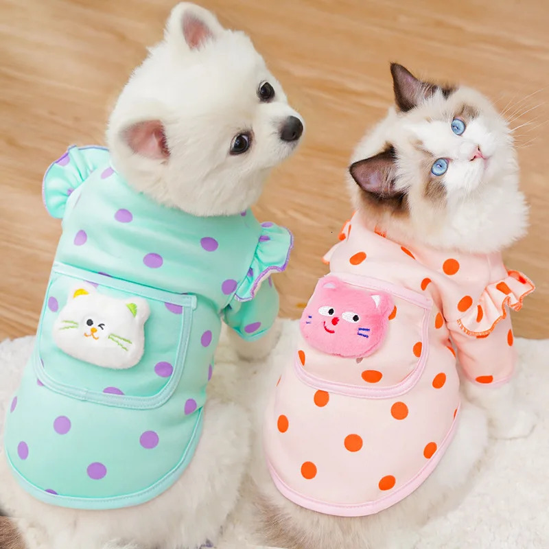 Dog vest summer dog clothing cat Gilr set Chihuahua Bichon Frise pet Tshirt knitted underwear 250318