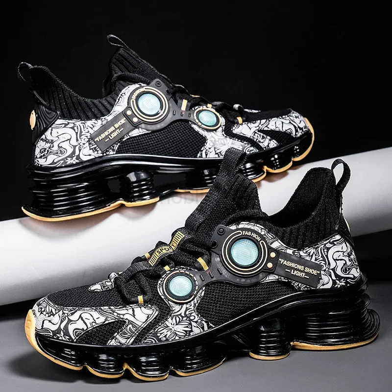 YRZL Men Sneakers Tenis Luxury Designer Shoes Mens High Quality Platform Sneakers Fi Blade Loafers Running Shoes for Men Z250318