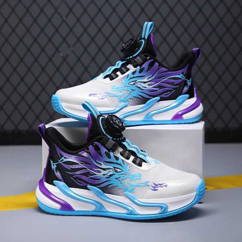 Childrens sports shoes outdoor sports flat comfortable mesh breathable trendy basketball 2025 childrens running shoesXJ250318