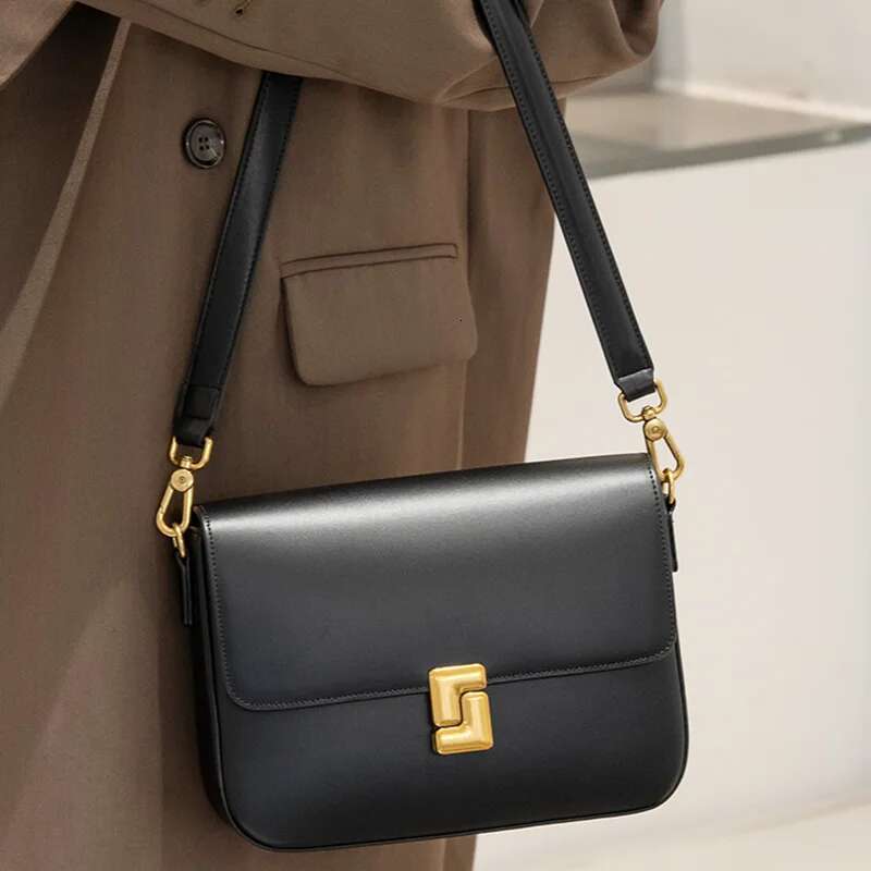 New Arrival Genuine Leather Square For Women 2024 Cowhide Underarm Bags Ladies Shoulder Crossbody Bag High Quality Handbag
