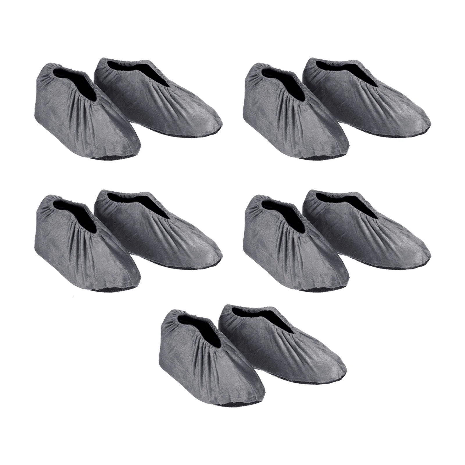 5Pair Household Flannel Shoe Covers Shoes Slippers Protector NonSlip Protectors Men Women for Office Laboratory 250318