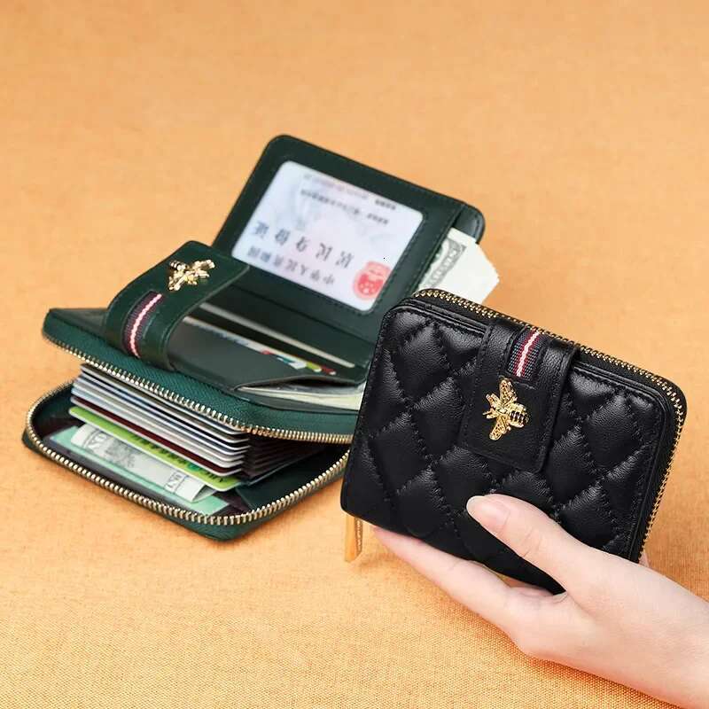 2025 New Designer High Quality Small Women's Short Leather Coin Wallet Women's Handbag Mini Wallet