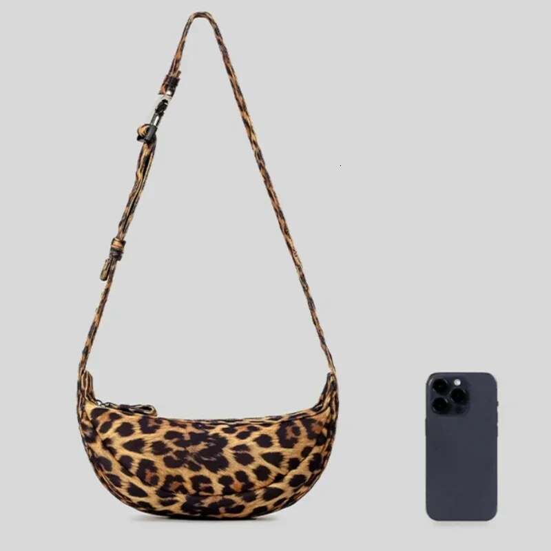 2024 Autumn New Chest For Women Fashion Trend Leopard Pattern Large Capacity Lady Hobo Crossbody Bag Purses Handbag Shopper