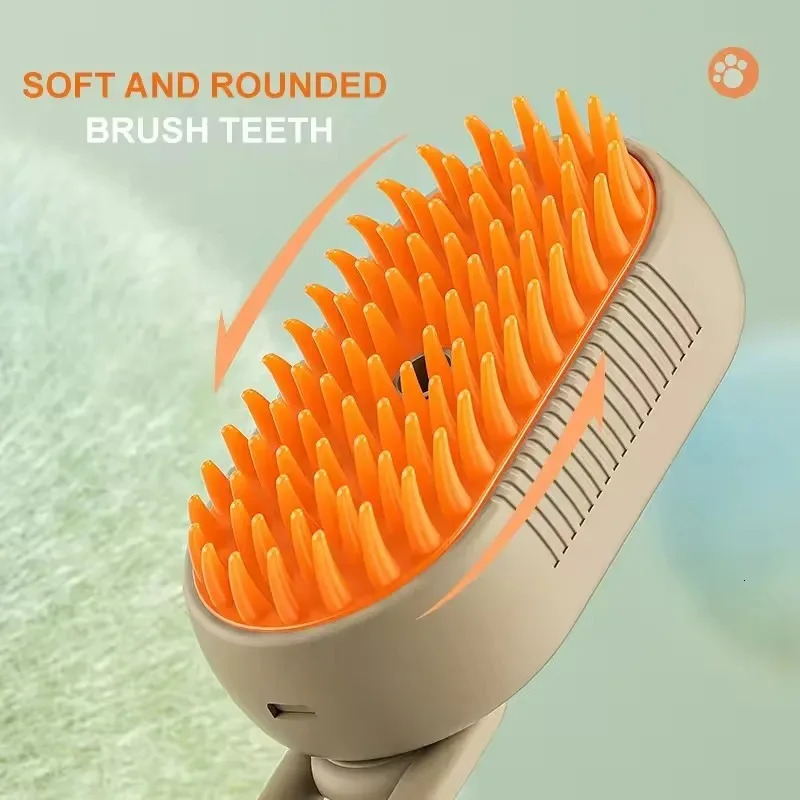 Pet steam brush cat comb massage electric spray felt machine hair removal beauty pet accessories 250318