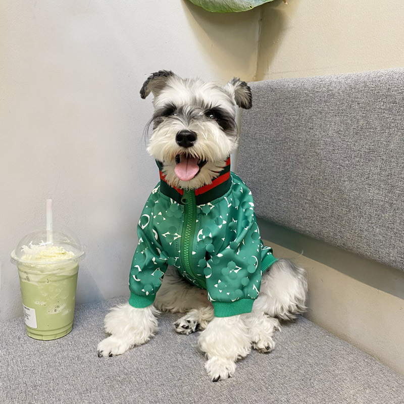 Designer Jackets Dog Apparel Classic Letter Pattern Dogs Clothes Warm Pet Coat Winter Puppy Clothing for Small Poodle Yorkshire Bulldog Pomeranian S 1
