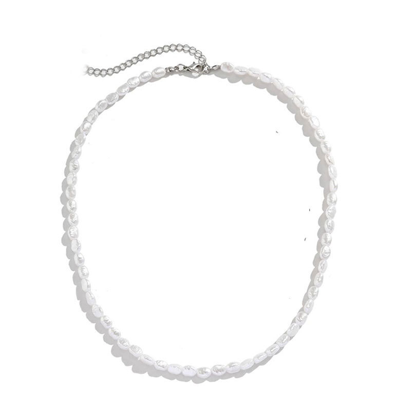 Imitation Pearl Necklace Men's Fashion Simple Ins Long Sweater Chain Jewelry