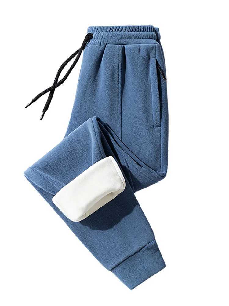 Winter Zipper Pocket Thick Warm Sports Pants Mens Jogger Sweatshirt Casual Track Pants Mens Large Hot Wool Trousers 8XL W250318