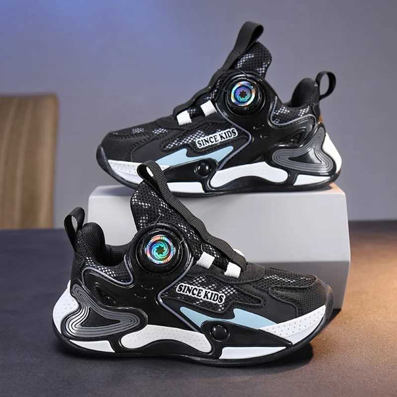 Childrens fashionable sports shoes boys casual shoes leather flat shoes student walking shoes outdoor girls basketball sports shoes W250318