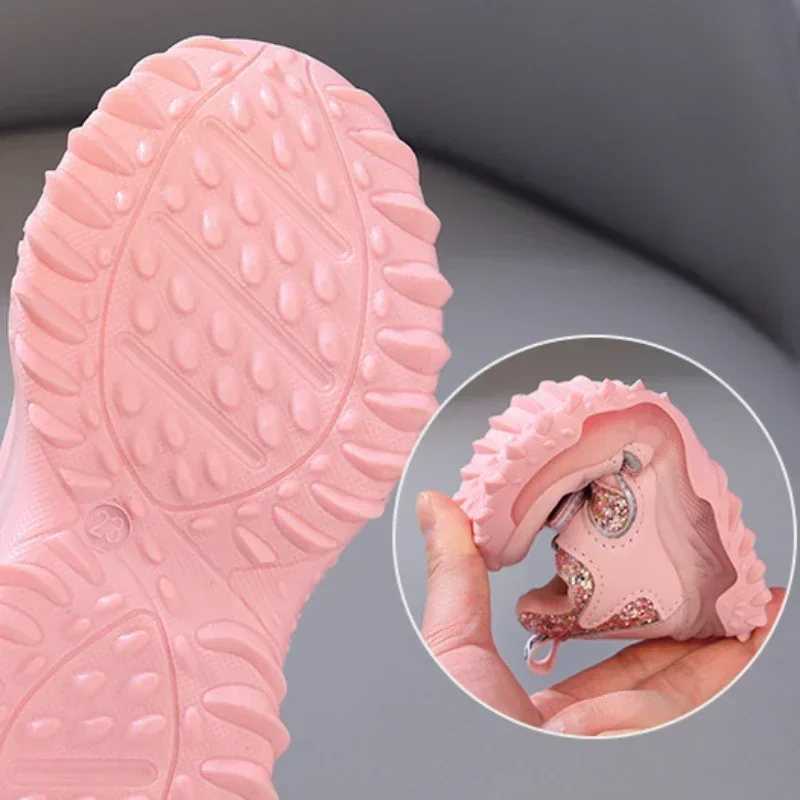 2025 Summer Sneakers Kids Fashion Girls LED Light Shoes Letter Mesh Breathable Luminous Shoes Casual Sports Shoes Boys Shoes W250318