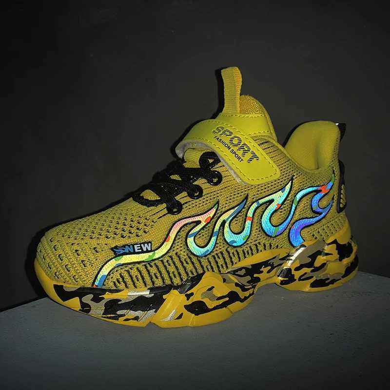 Children Shoes Kids Sneakers Breathable Mesh Sneakers Boys Shoes Fashion Casual Running Kids Shoes Boys Size 28-39XJ250318