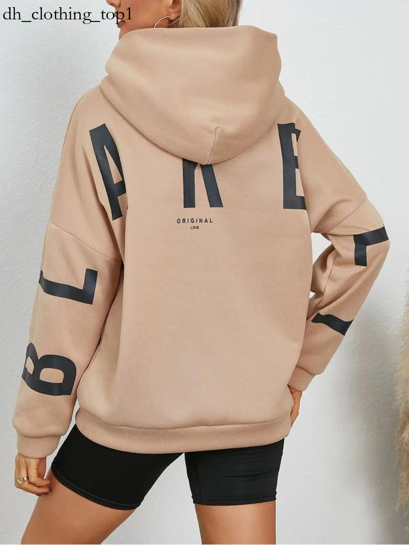 Blake Hoody Designer Hoodie Womens Hoodies Y2k Loose Pullover Sweatshirts Letter Print Casual Fleece Thickened Long Sleeve Tops Hoodie Summer Spring Hoodie 424 F66
