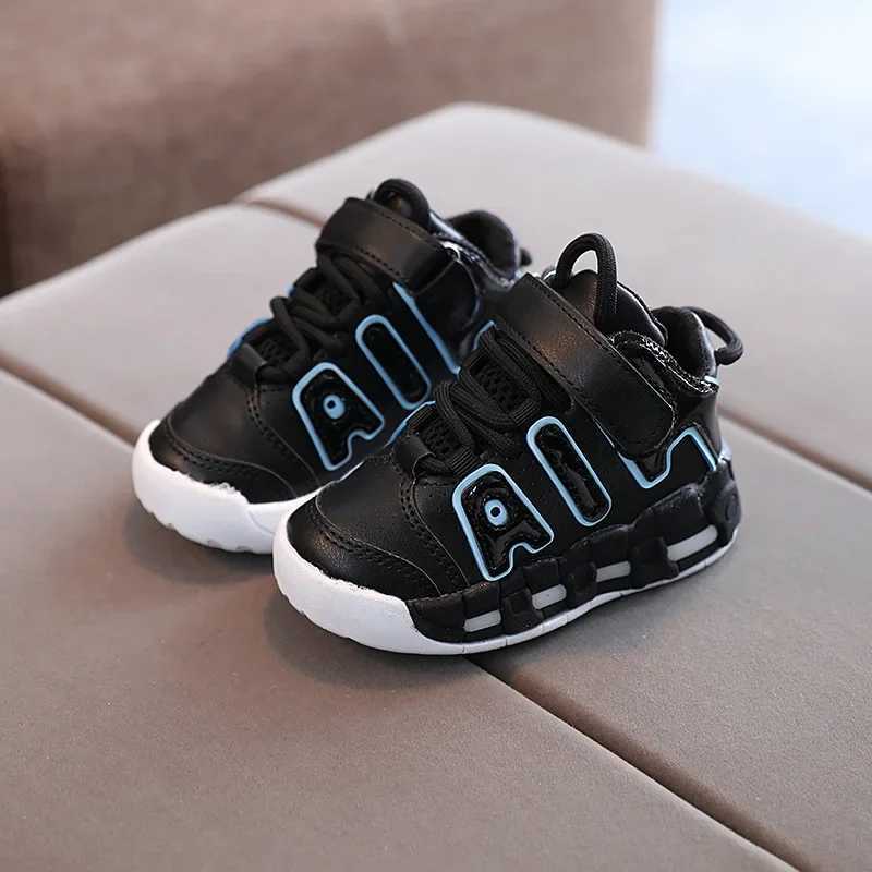 Childrens fashion sports shoes breathable soft soled sports shoes running thick soled shoes Veo shoes childrens PU leather shoesXJ250318
