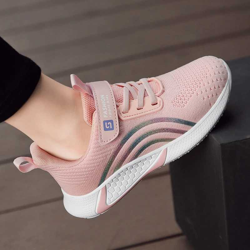 Spring and autumn childrens shoes baby girls casual sports shoes breathable soft non slip walking and running sports shoes size 26-38 W250318
