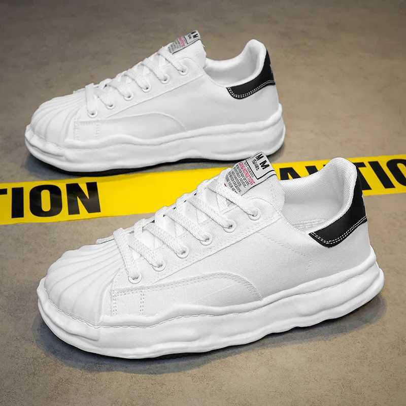 Mens Thick soled Canvas Sneakers and Warm Spring/Summer 2024 Low cut Casual Sneakers Y250318