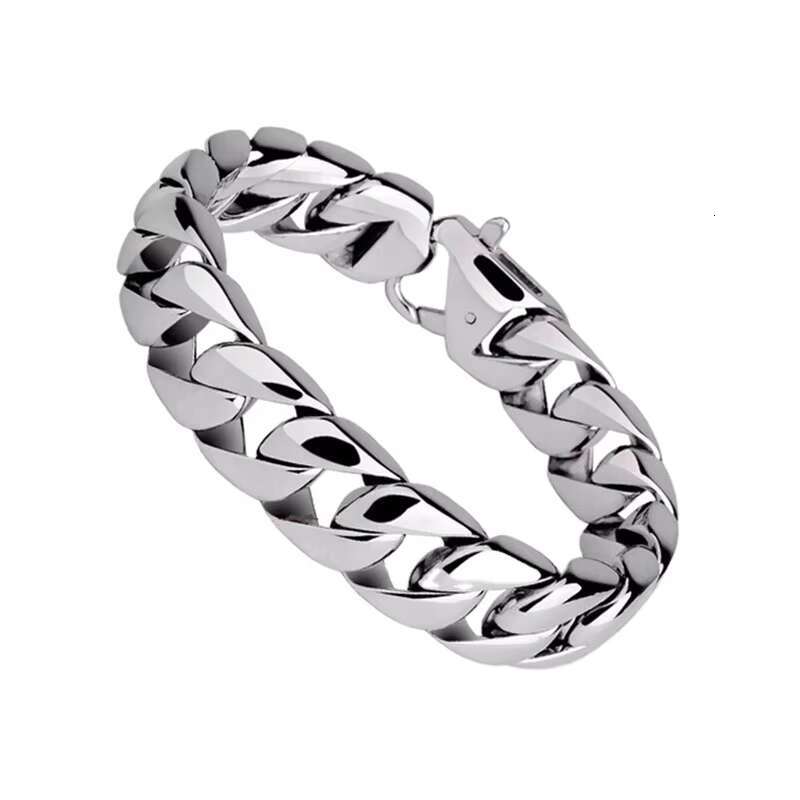 Trend Products 2021 New to 15mm Cuban k Stainless Steel Bracelet Men's Hip Hop Jewelry