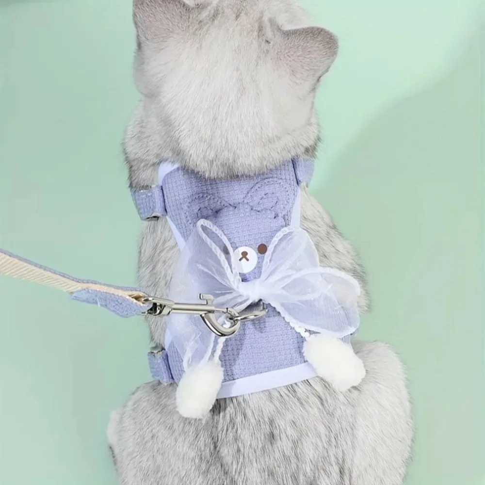 Cat and Dog Strap Vest Type Cat Strap Belt Set Adjustable Pet Strap Anti Separation Small Dog Strap Pet Outing SuppliesT250318