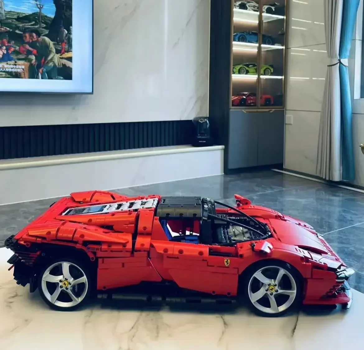 3778 Pcs /Set Technical Super Car Model Daytona SP3 Building Blocks Compatible 42143 Bricks Toys For Adults Boys Birthday Gifts W250318