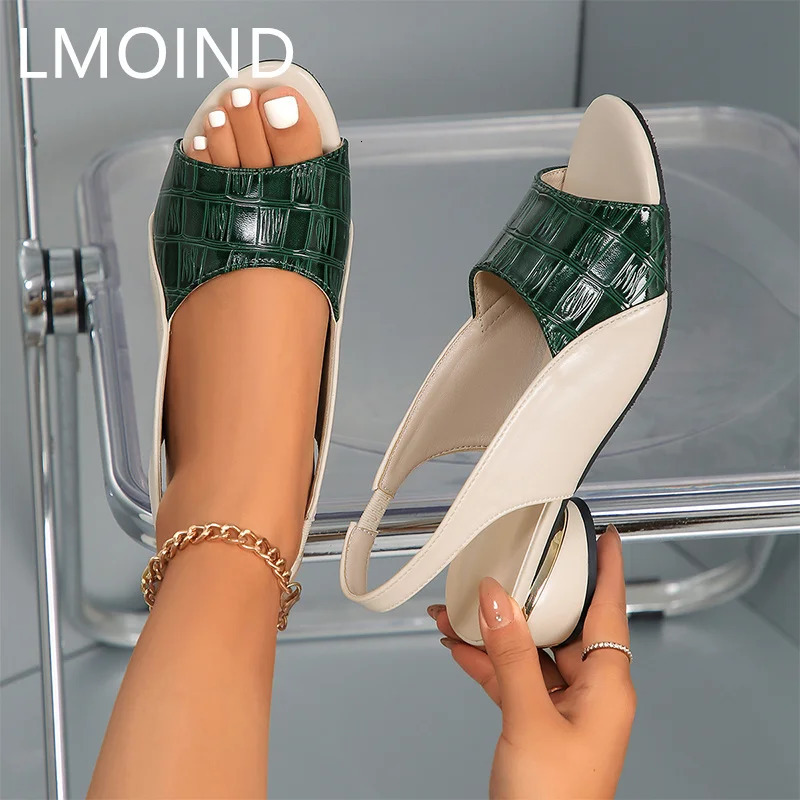 Women Mid Heels Sandals Fashion Dress Chunky Open Toe Shoes Casual er Pumps Classic Femme Zapatos 250317