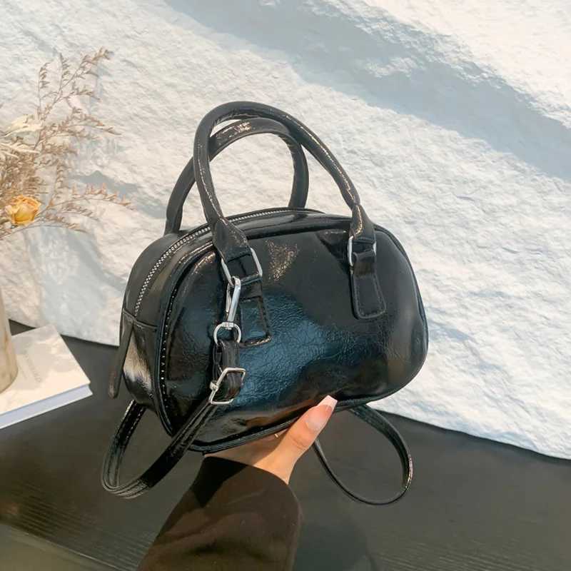 Texture PU Leather Small Top-handle Bags Solid Color Handbags Designer Casual Crossbody Shoder Bag For Daily Used Y250318