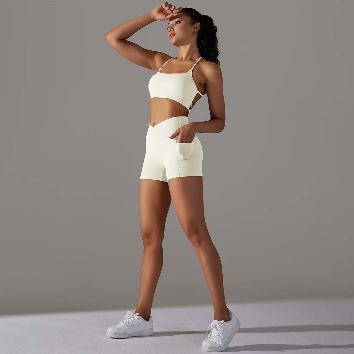 tracksuit breathable, high elasticity beautiful back, fitness top, running sports bra, yoga suit set for women leggings
