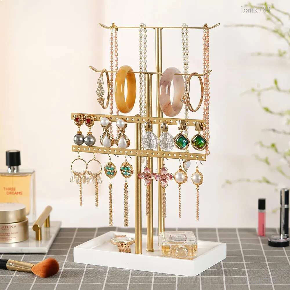 Jewelry Rack Organizer A 14.5-inch sturdy jewelry rack ed for necklaces earrings bracelets and gold white jewelry 240906