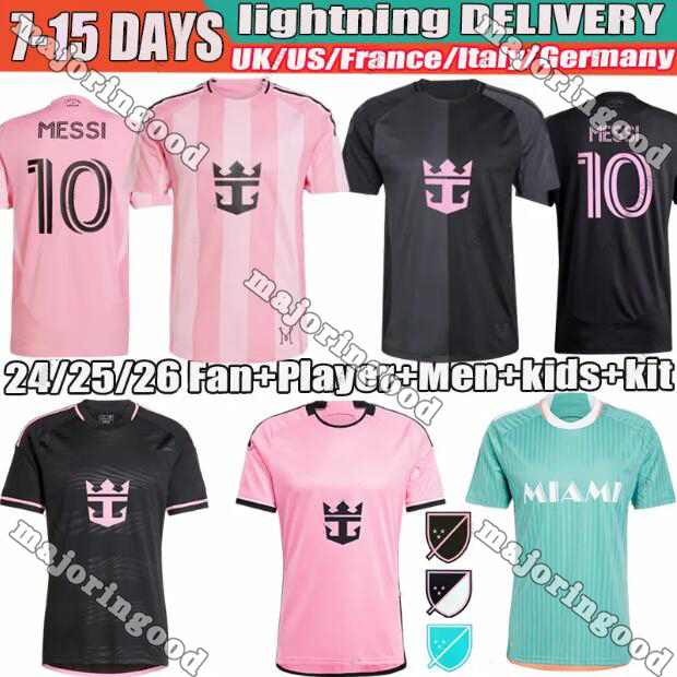 24/25/26 Inter Miamis CF MESSIS SUAREZ Soccer Jerseys Player Fans version shirt SERGIO Matuidi HIGUAIN JEAN FRAY CAMPANA YEDLIN MLSs 2023 football men kit kids