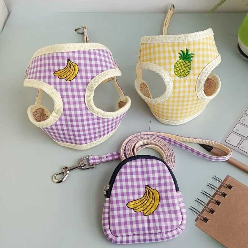 Dog leash cat leash pet vest chest strap collar dog harness and belt set for small dog chainsT250318