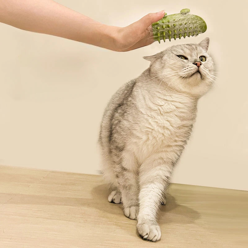 Pet Cat Hair Removal Massage Comb Cats Scratching Rubbing Brush kitten Grooming Self Cleaning Wall Corner Scratcher Combs 250318
