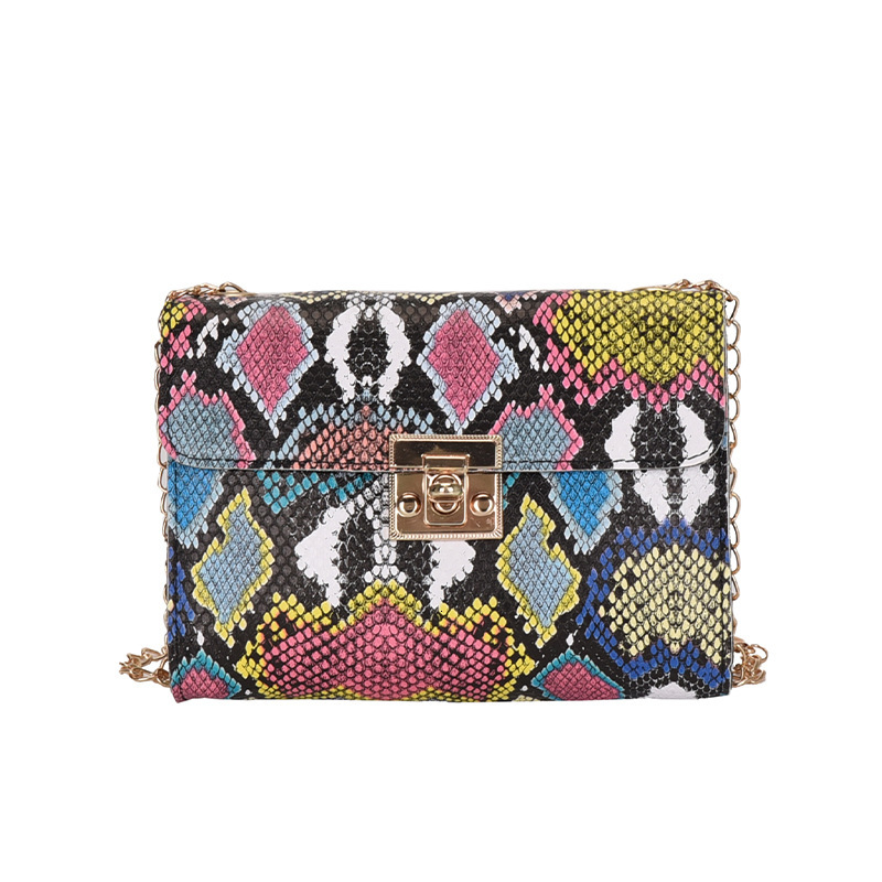 2025 Women s Chain Mini Handbag Fashion Designer Original Handbag Multi Functional Small Square Bag Snake Pattern Crossbody Bag Casual Wallet Storage 