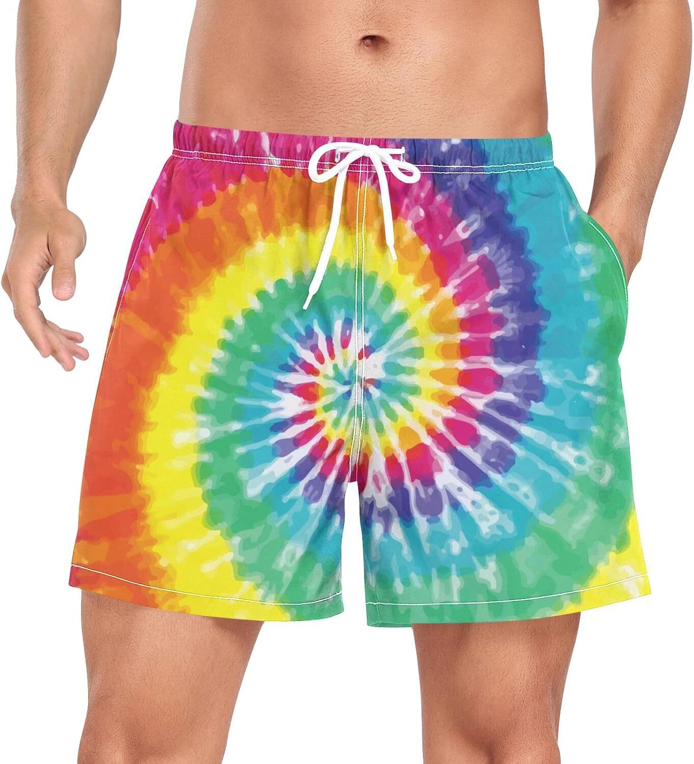 Men's Athletic Shorts Dry Workout Gym Running Shorts ,Multicolord Fashionable printed shorts
