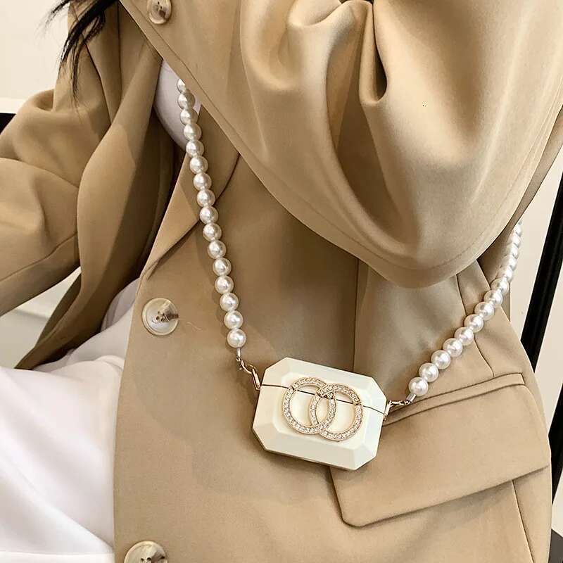 Summer Mini For Women 2021 New Designer Crossbody Bags Pearl Chain Fashion Coin Purses Party Small Satchel Female