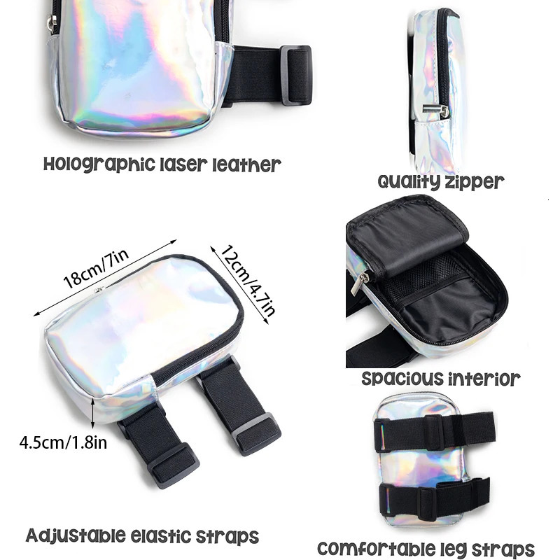 Multi Color Trapezoid Leg Bag Anti Drop Slip Tight-fitting Purse Gym Sports Drop Leg Bag Outdoor Phone Bag 250314