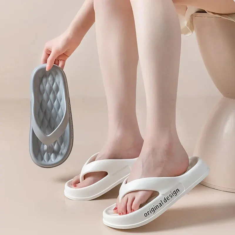Womens Platform Non-slip Slippers Solid Color Indoor Flip FlopsWomens Footwear ZYT2438 250318