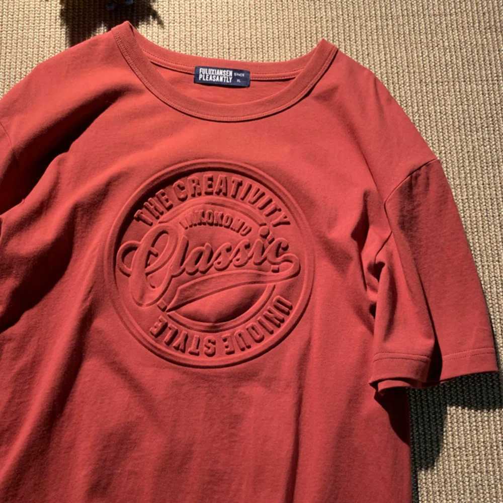 Vintage 3D Print Steel Seal Print Mens Short-sleeved T-Shirt Casual T Shirt Couples T-shirts Women Mens Loose TeesT250318