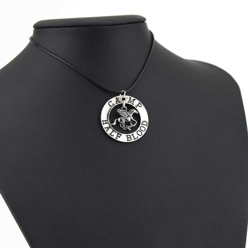 Blood Pegasus Pendant Necklace Mens Percy Jackson Camp Half Necklace Fashion Charm Jewelry Accessories Gift W250318